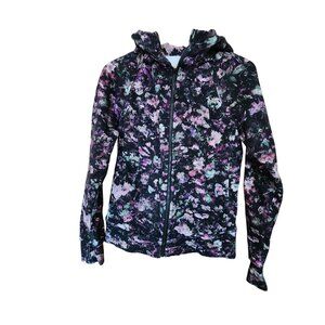 Lululemon Scuba Hoodie Light Cotton Fleece Floral Illusion Antique White Multi s